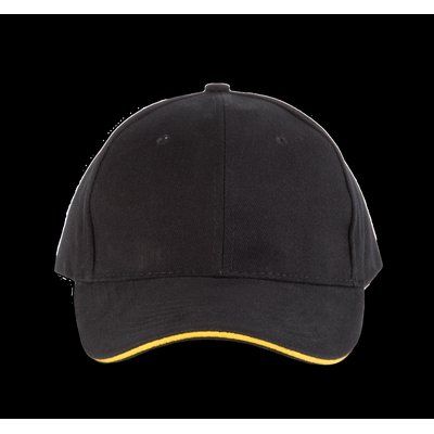 Gorra algodón grueso Black / Yellow