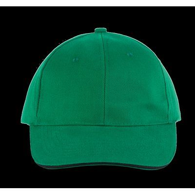 Gorra algodón grueso Kelly Green / Black