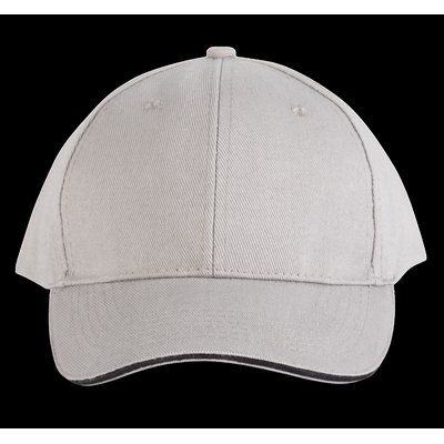 Gorra algodón grueso Light Grey / Dark Grey