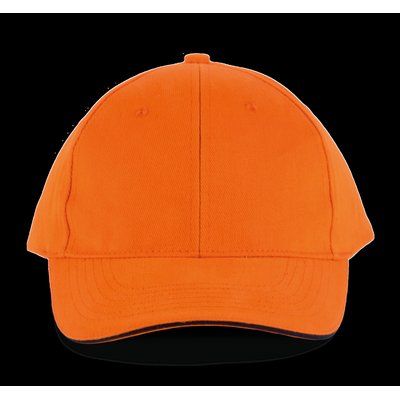 Gorra algodón grueso Orange / Navy