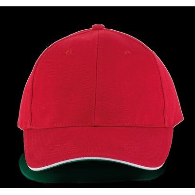 Gorra algodón grueso Red / White / Green