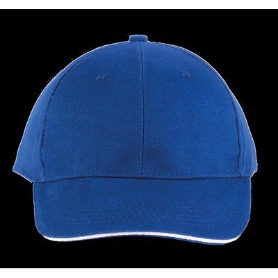 Gorra algodón grueso Royal Blue / White