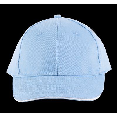 Gorra algodón grueso Sky Blue / White