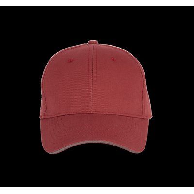 Gorra algodón grueso Terracotta Red / Slate Grey