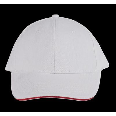 Gorra algodón grueso White / Red