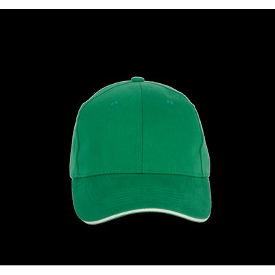 Gorra de algodón orgánico con cierre ajustable Verde