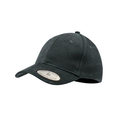 Gorra de algodón peinado y spandex Gri L/XL