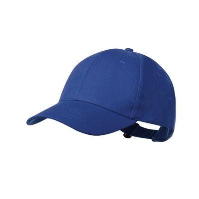 Gorra de algodón reciclado Cierre ajustable hebilla Azul