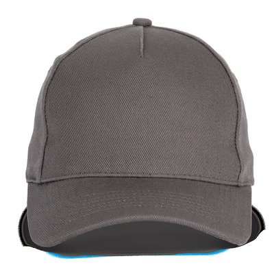 Gorra de algodón reciclado con trazabilidad blockchain Gris