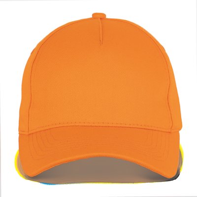 Gorra de algodón reciclado con trazabilidad blockchain Naranja