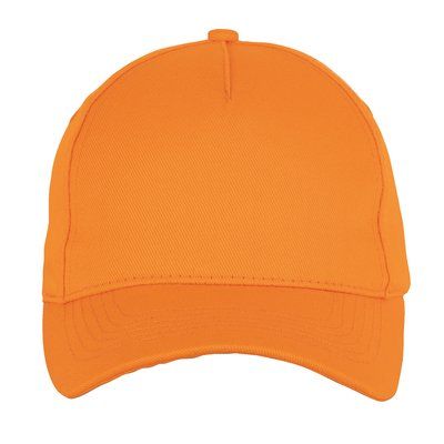 Gorra de algodón reciclado con trazabilidad blockchain Orange