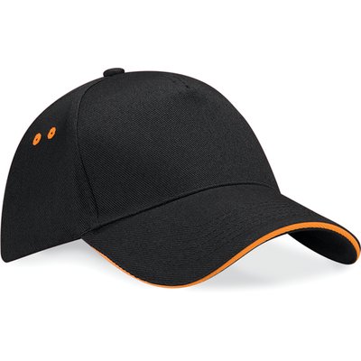 Gorra de Algodón Talla Ajustable Black / Orange