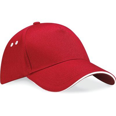 Gorra de Algodón Talla Ajustable Classic Red / White