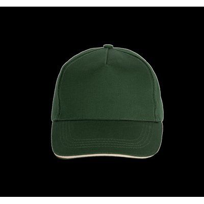 Gorra con banda de transpiración Forest Green / Beige