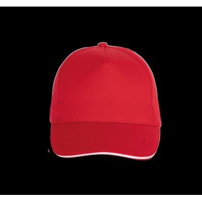 Gorra con banda de transpiración Rojo