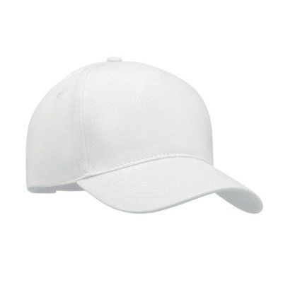 Gorra Béisbol Algodón 260gm Blanco