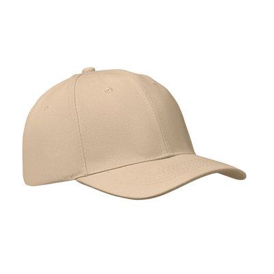 Gorra de béisbol de algodón cepillado Beig