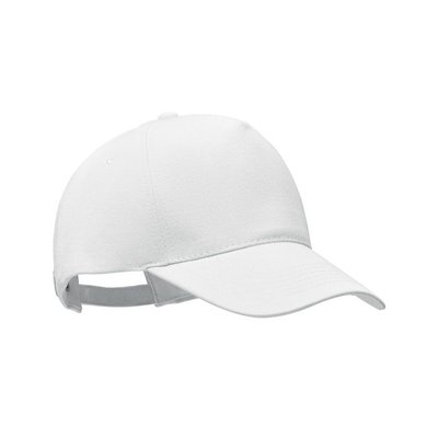 Gorra Béisbol Algodón Orgánico Blanco