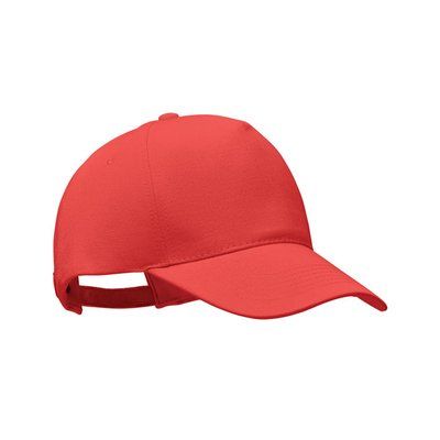 Gorra Béisbol Algodón Orgánico Rojo