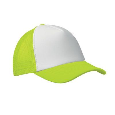 Gorra beisbol especial sublimación Blanco/Amarillo Neón