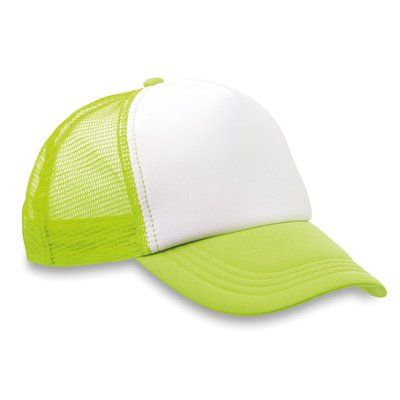 Gorra beisbol de rejilla Verde Fluorescente