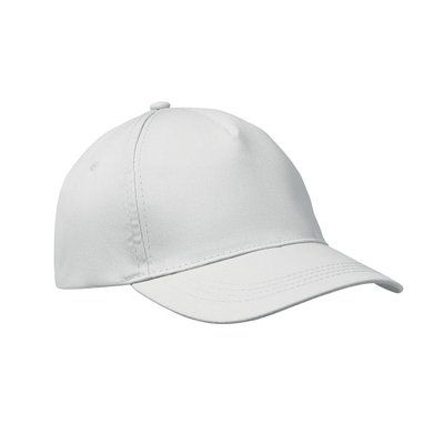 Gorra de béisbol sarga de algodón Blanco