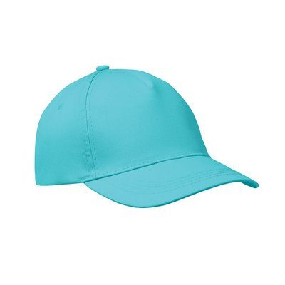 Gorra de béisbol sarga de algodón Turquesa