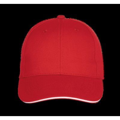 Gorra béisbol con velcro Red / White