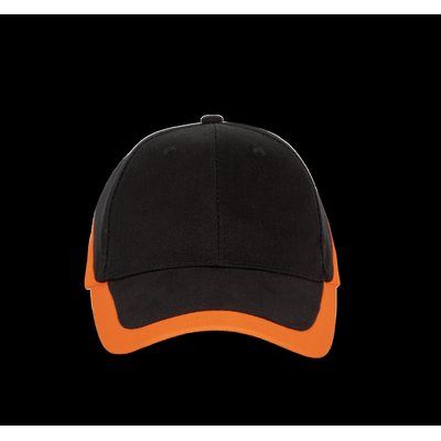 Gorra bicolor Black / Orange