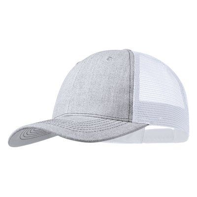 Gorra Bicolor de Poliéster y Rejilla 6P Bla