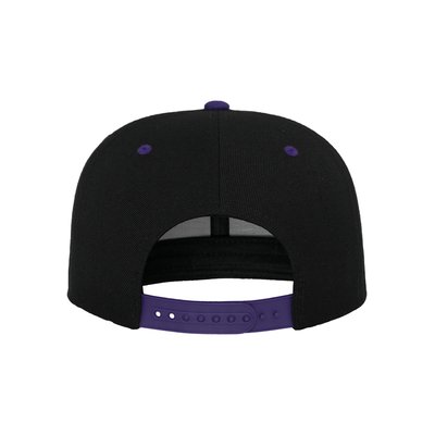 Gorra bicolor snapback BLACK / PURPLE