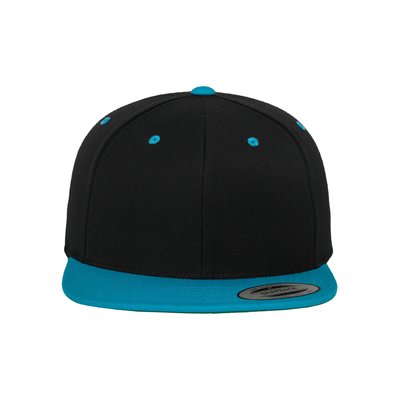 Gorra bicolor snapback BLACK / Teal