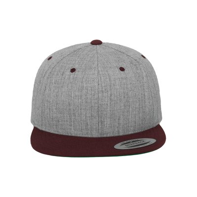 Gorra bicolor snapback Gris