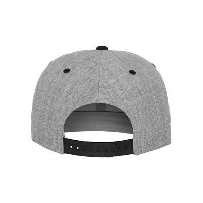 Gorra bicolor snapback Heather Grey / Black