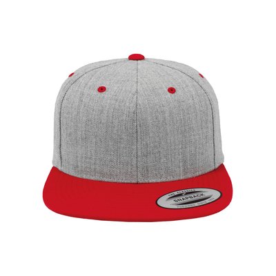 Gorra bicolor snapback HEATHER / RED