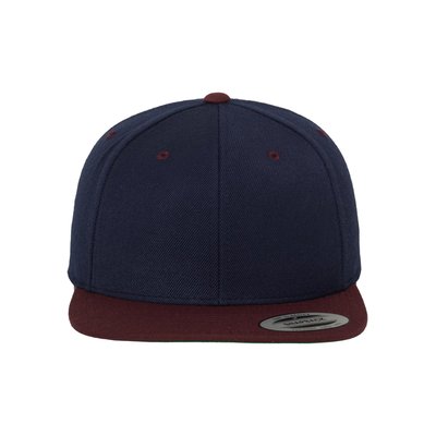 Gorra bicolor snapback NAVY / MAROON