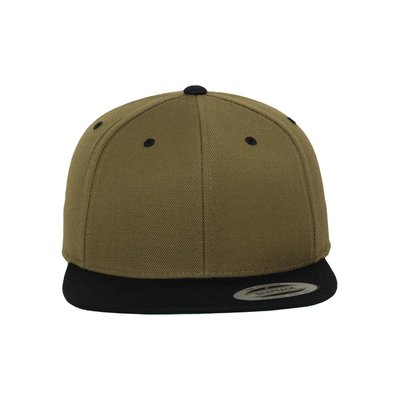 Gorra bicolor snapback OLIVE / BLACK