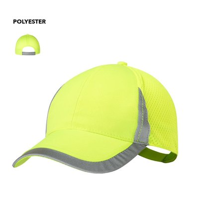 Gorra deportiva amarillo flúor