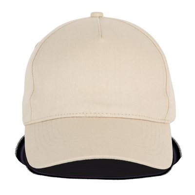 Gorra eco con cierre de velcro Beige