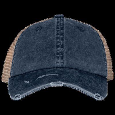 Gorra efecto desgastado Washed Navy Blue / Beige