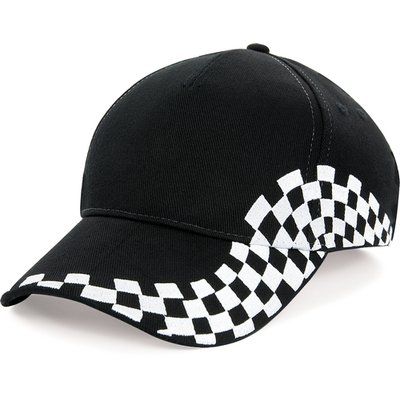 Gorra estampada con Velcro Black / White