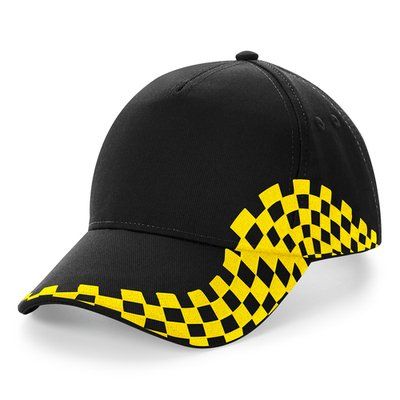 Gorra estampada con Velcro Black / Yellow