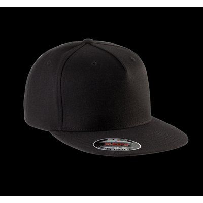 Gorra Flexfit con visera plana Black L/XL