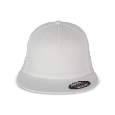 Gorra Flexfit con visera plana Blanco S/M