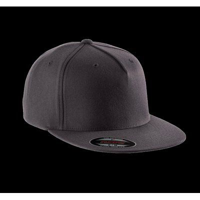 Gorra Flexfit con visera plana Deep Grey S/M