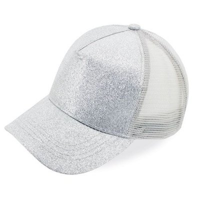 Gorra con Glitter y Rejilla