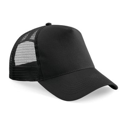 Gorra infantil ajustable de rejilla Black