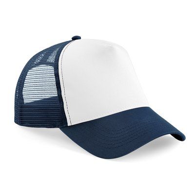 Gorra infantil ajustable de rejilla French Navy / White