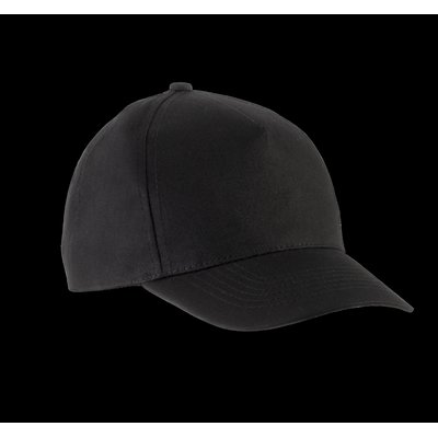 Gorra infantil de algodón con velcro Negro