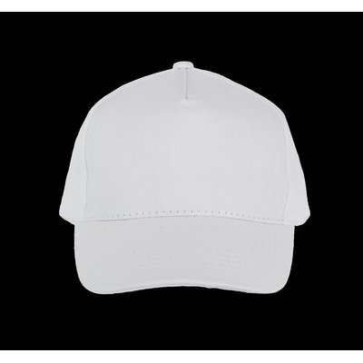 Gorra infantil de algodón con velcro White